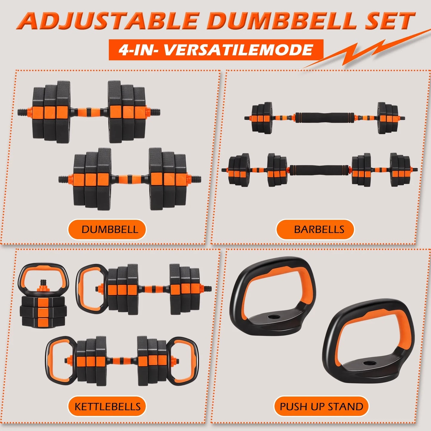 Nuvora Versa Dumbbells 66Lbs