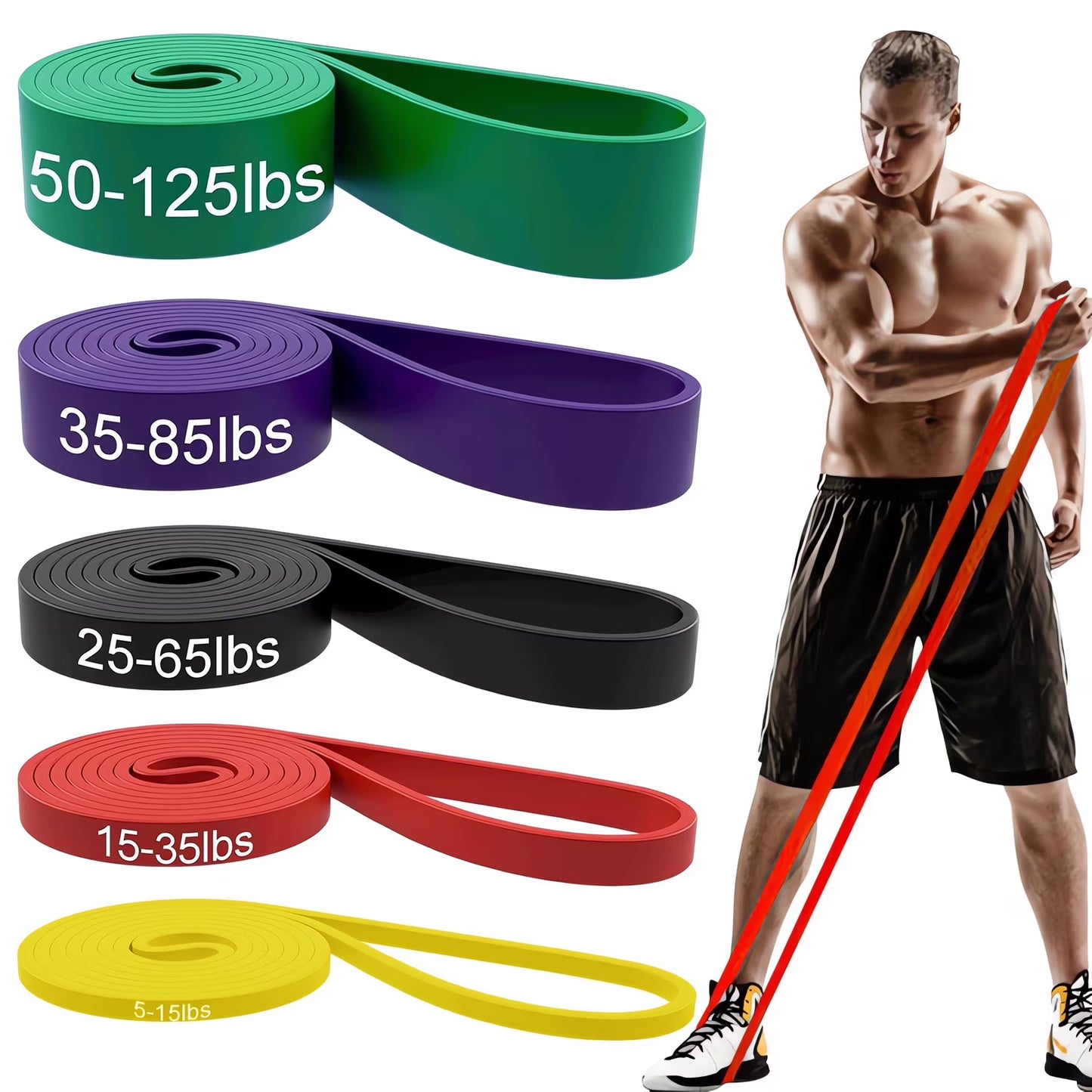 Nuvora FlexBands™ – 5-Pack Resistance Set